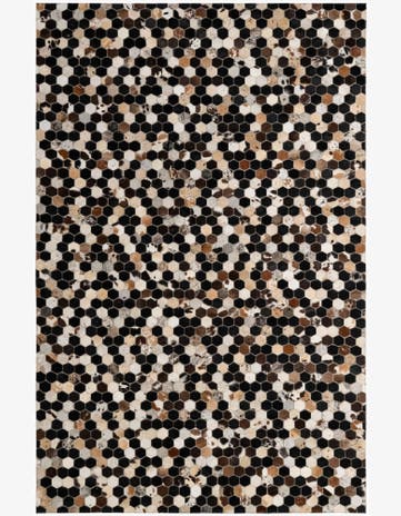 5' 1 x 7' 10 Cowhide - Patchwork Rug