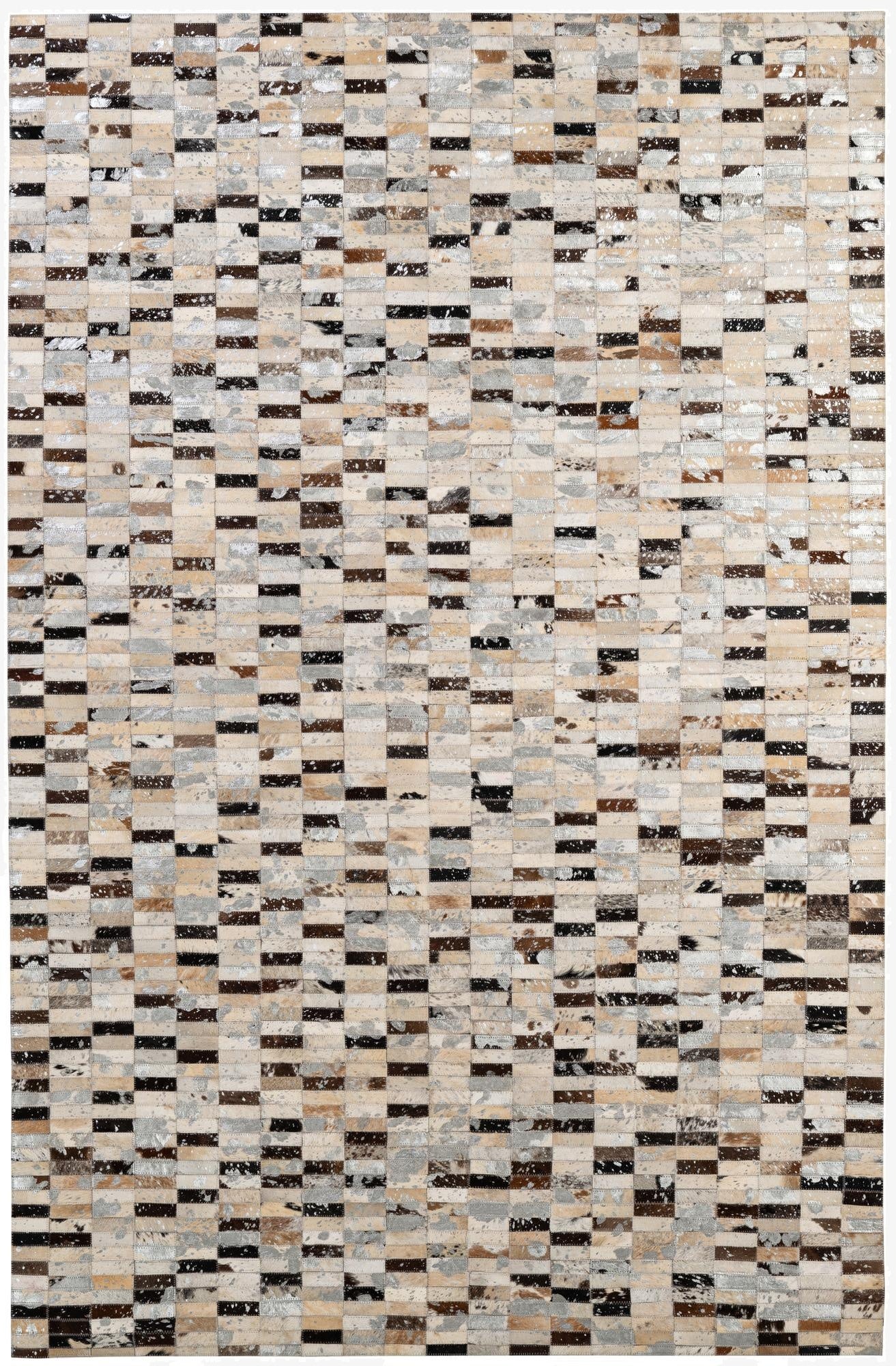 5' 2 x 7' 11 Cowhide - Patchwork Rug