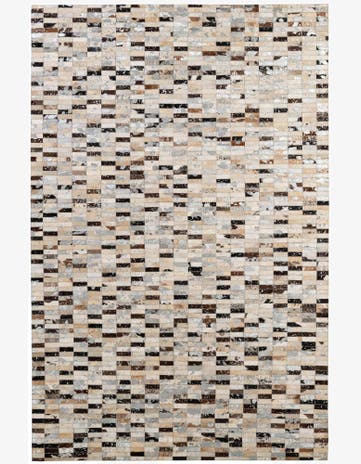 5' 2 x 7' 11 Cowhide - Patchwork Rug