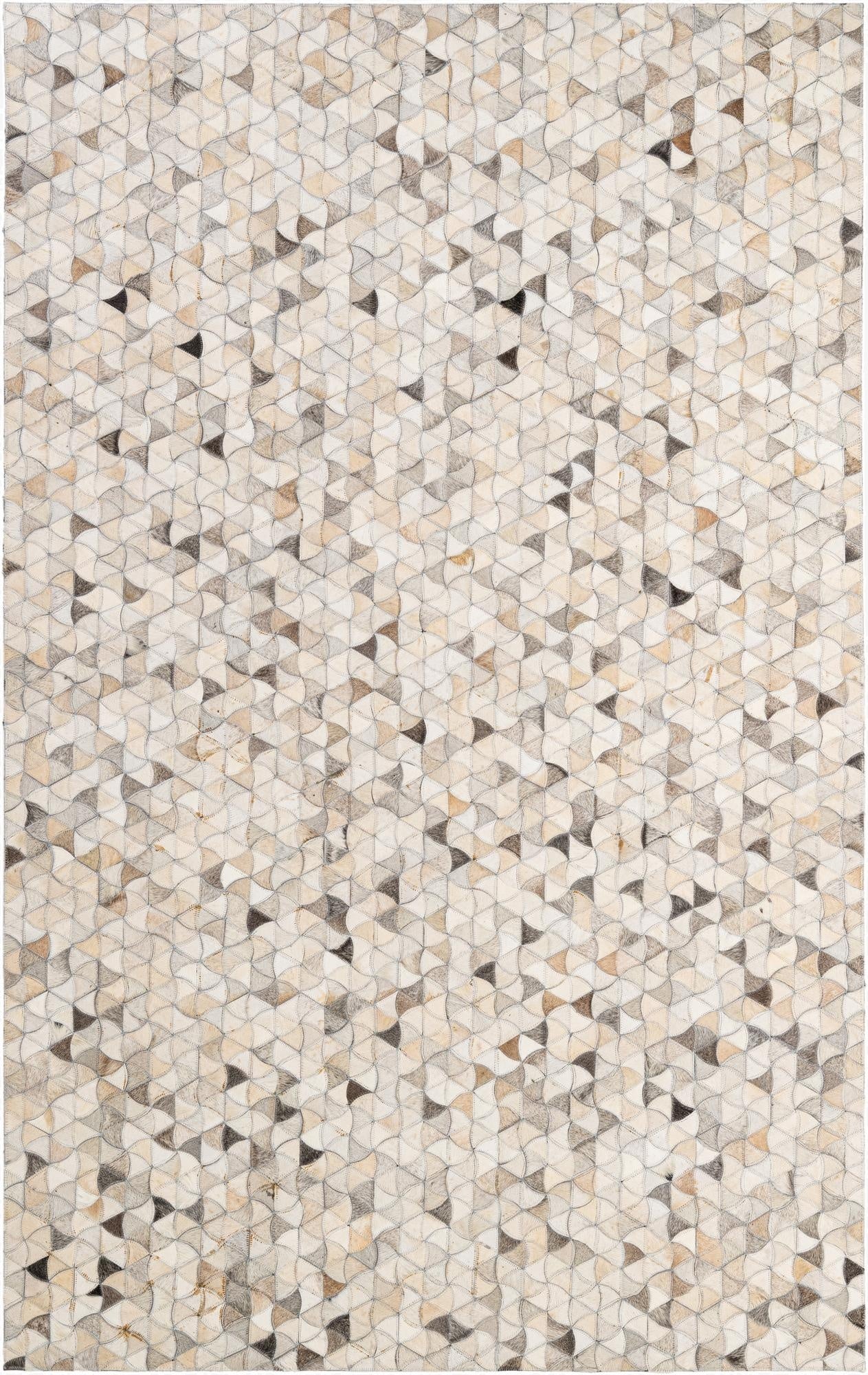 5' x 7' 11 Cowhide - Patchwork Rug