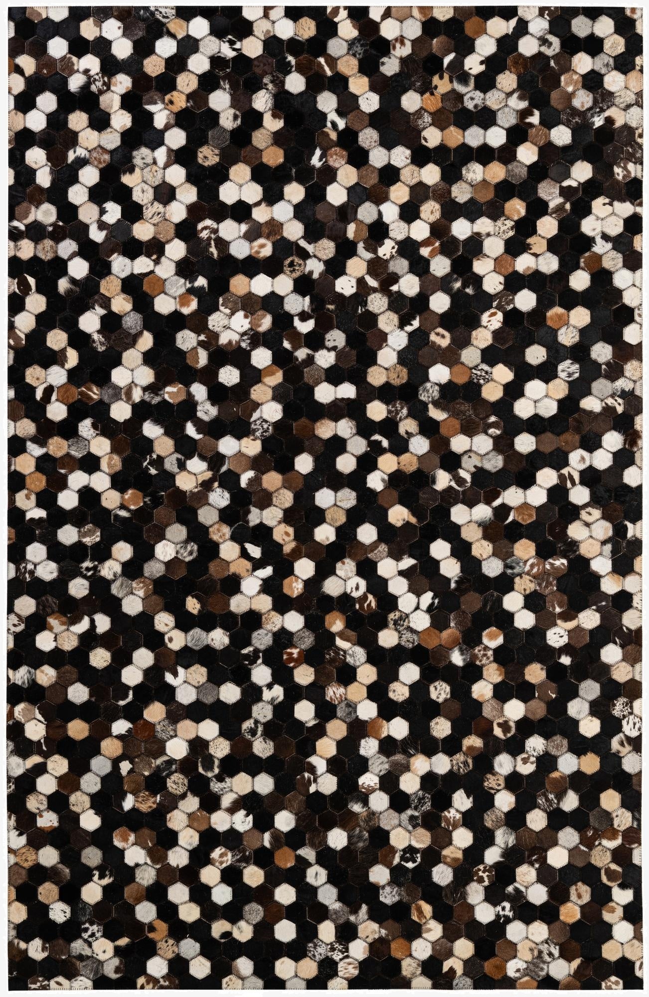5' 2 x 7' 11 Cowhide - Patchwork Rug
