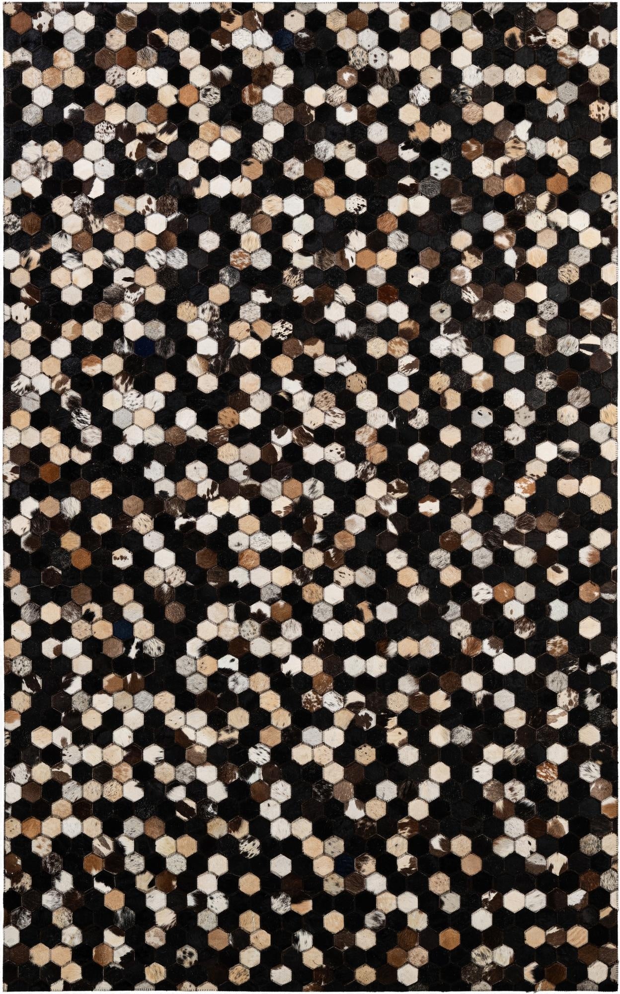 5' x 7' 11 Cowhide - Patchwork Rug