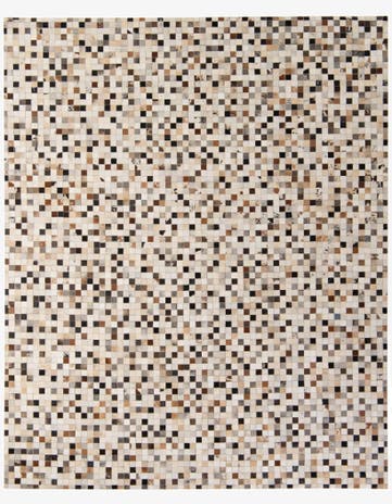 8' 1 x 9' 11 Cowhide - Patchwork Rug