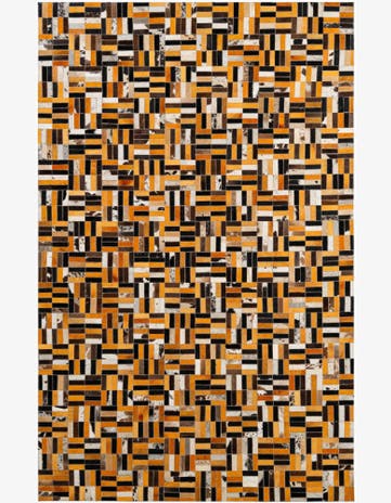 5' x 7' 11 Cowhide - Patchwork Rug