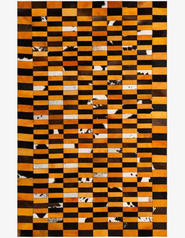 5' 1 x 7' 11 Cowhide - Patchwork Rug