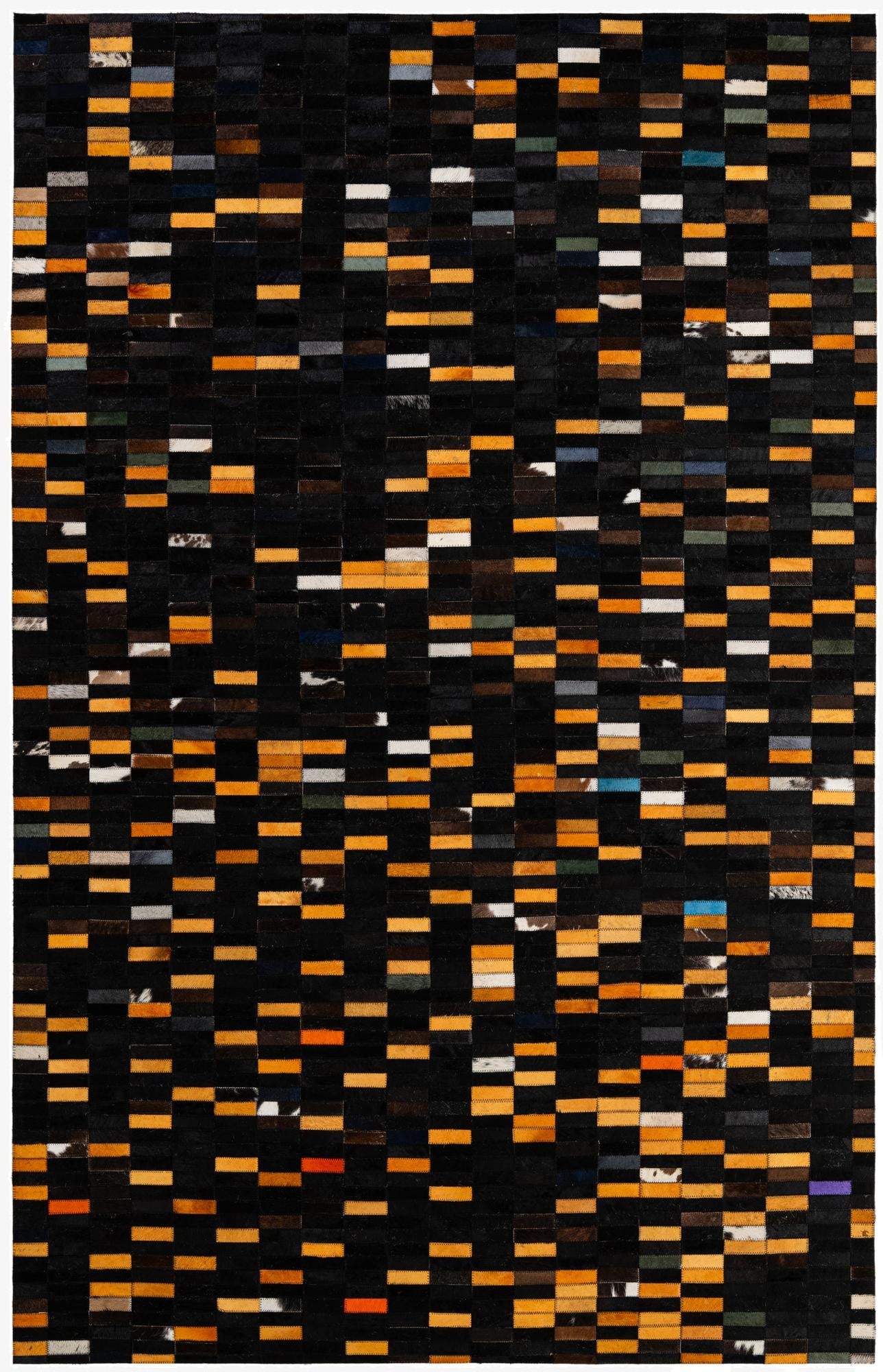 5' 2 x 7' 11 Cowhide - Patchwork Rug