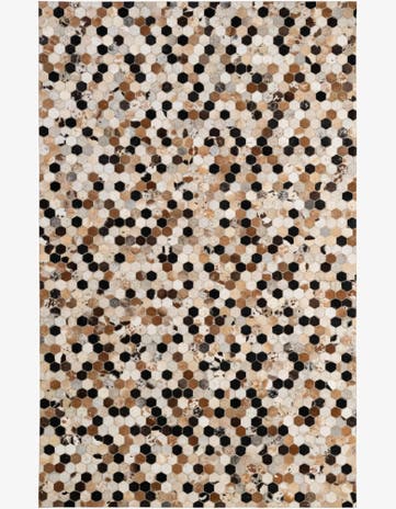 5' 1 x 7' 11 Cowhide - Patchwork Rug