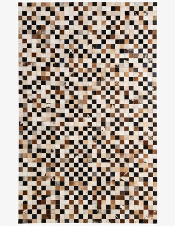 5' 1 x 8' Cowhide - Patchwork Rug