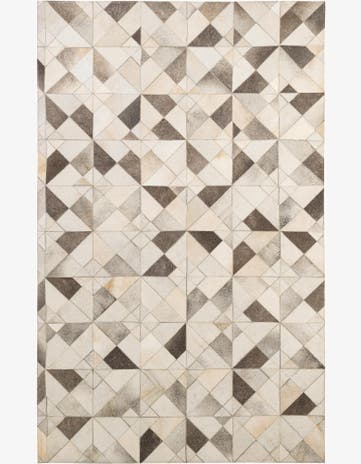 5' x 7' 11 Cowhide - Patchwork Rug