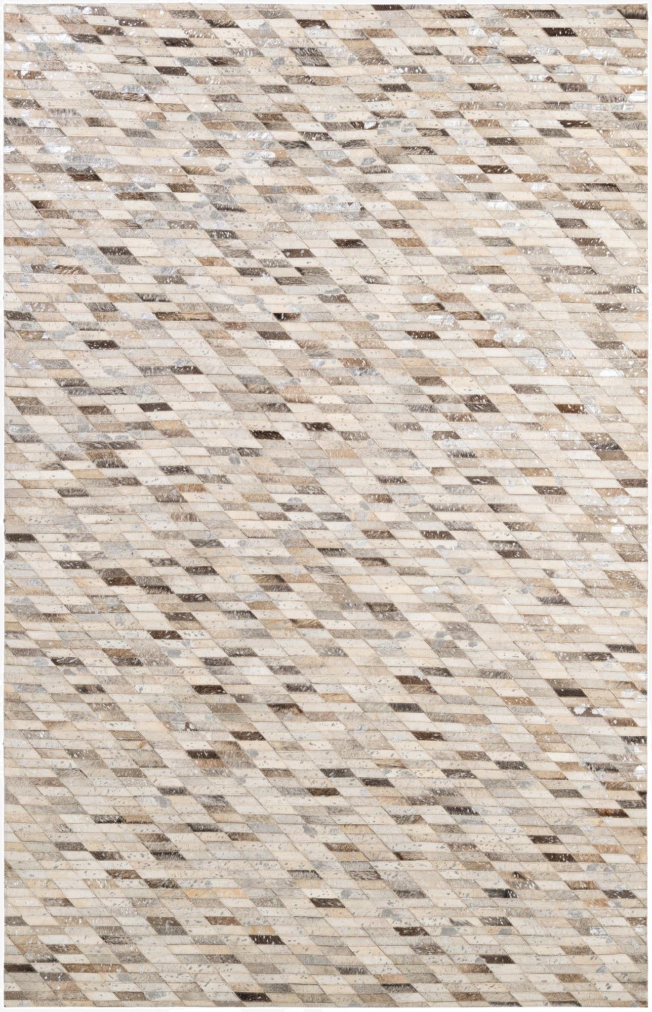 5' 1 x 7' 11 Cowhide - Patchwork Rug