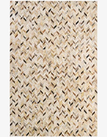 5' 2 x 7' 11 Cowhide - Patchwork Rug
