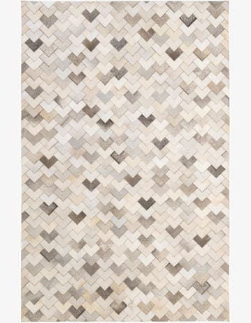 5' 3 x 7' 11 Cowhide - Patchwork Rug