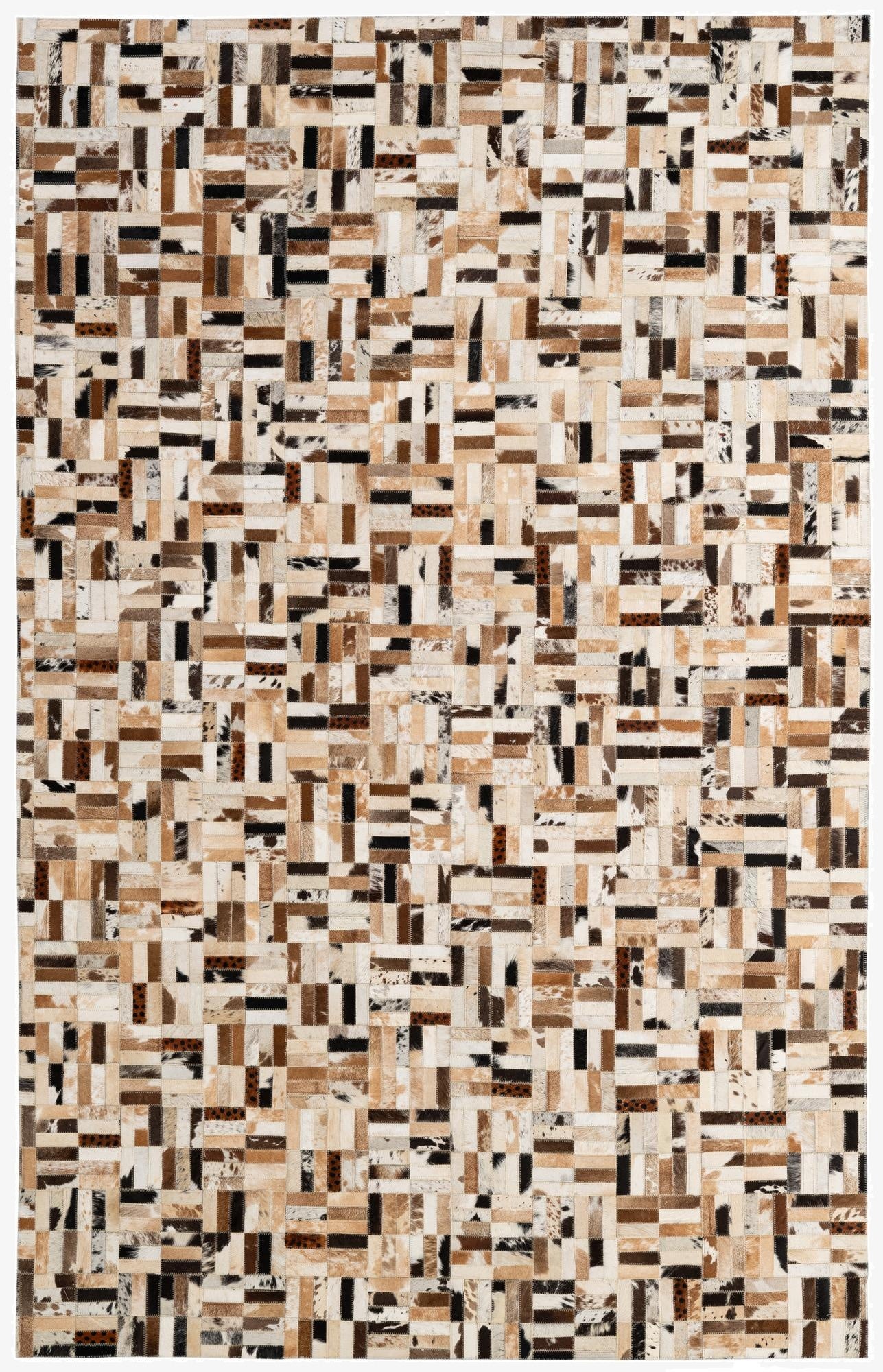 5' 1 x 7' 11 Cowhide - Patchwork Rug