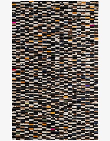 5' 1 x 7' 11 Cowhide - Patchwork Rug