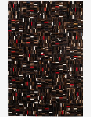 5' 1 x 8' Cowhide - Patchwork Rug