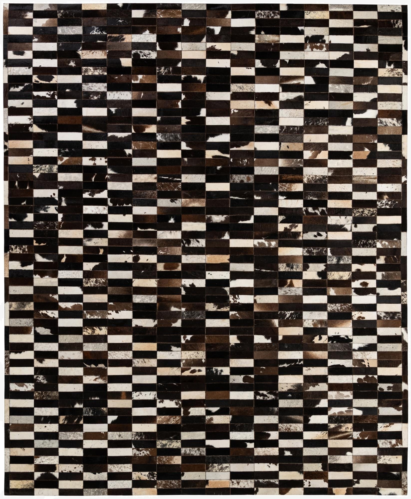 8' 3 x 9' 11 Cowhide - Patchwork Rug