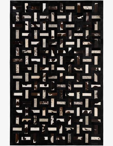 5' 3 x 8' 1 Cowhide - Patchwork Rug