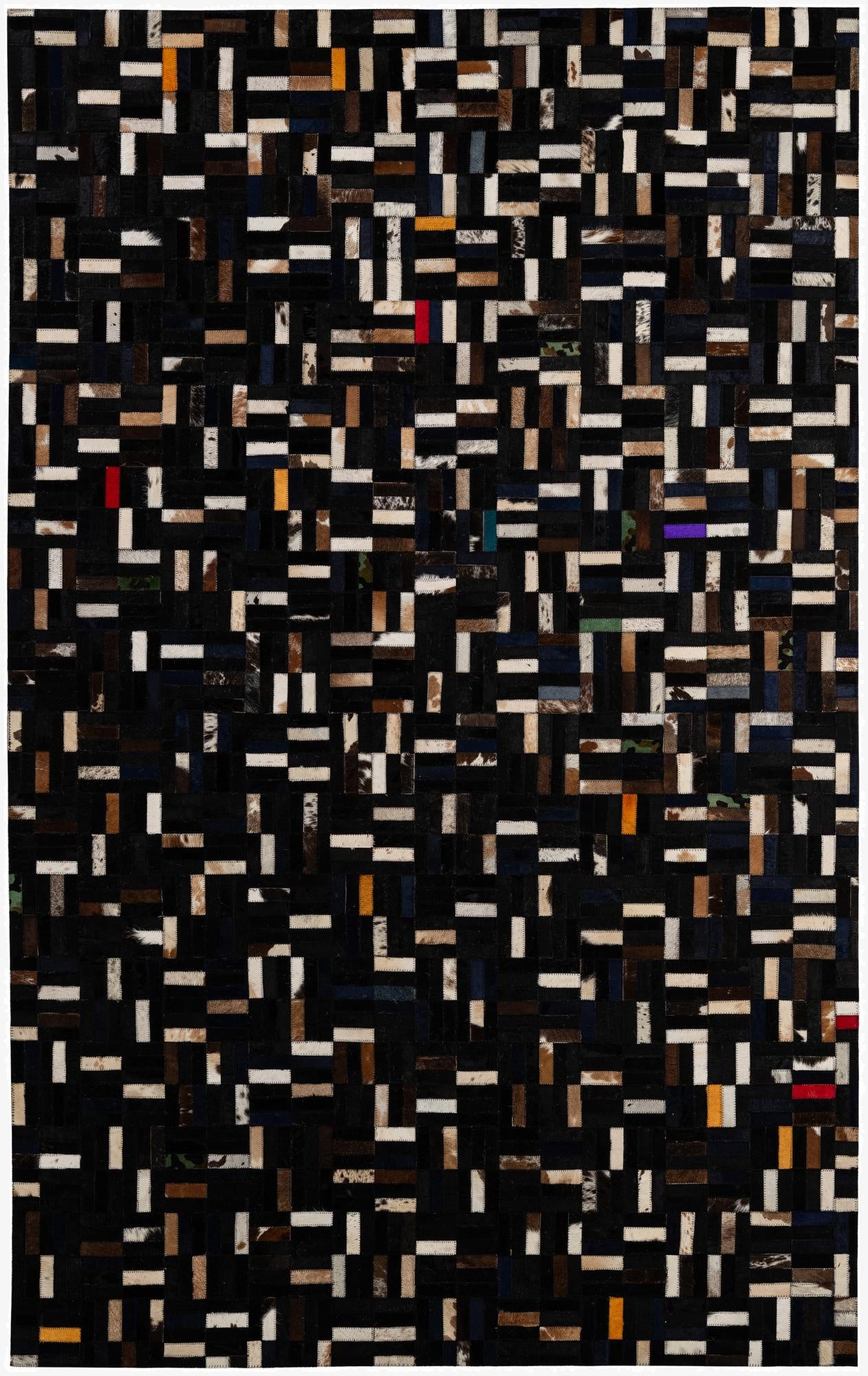 5' x 8' Cowhide - Patchwork Rug