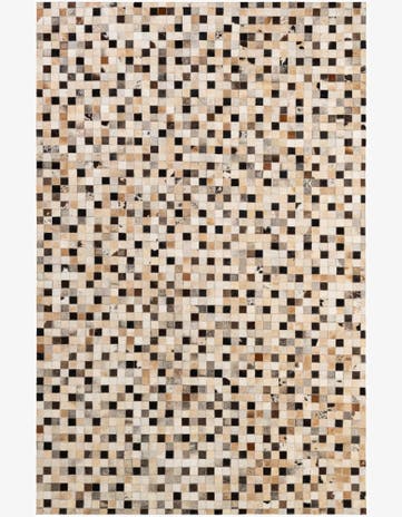 5' 3 x 8' 1 Cowhide - Patchwork Rug