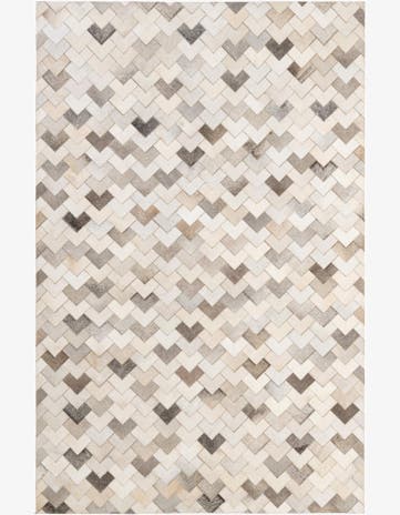 5' 3 x 7' 11 Cowhide - Patchwork Rug