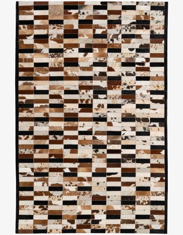5' 2 x 7' 11 Cowhide - Patchwork Rug