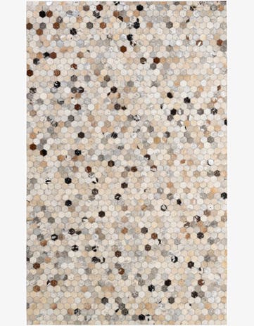 5' 1 x 8' 1 Cowhide - Patchwork Rug