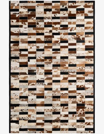 5' 1 x 7' 11 Cowhide - Patchwork Rug