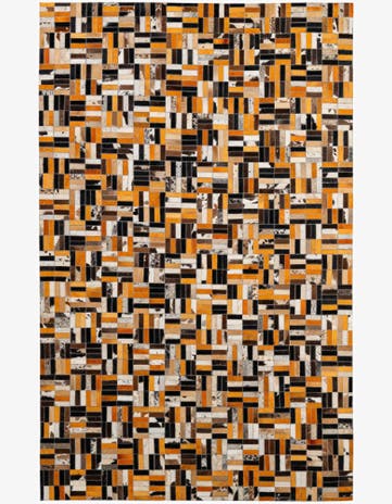 5' x 7' 11 Cowhide - Patchwork Rug
