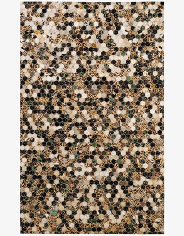 4' 11 x 7' 11 Cowhide - Patchwork Rug