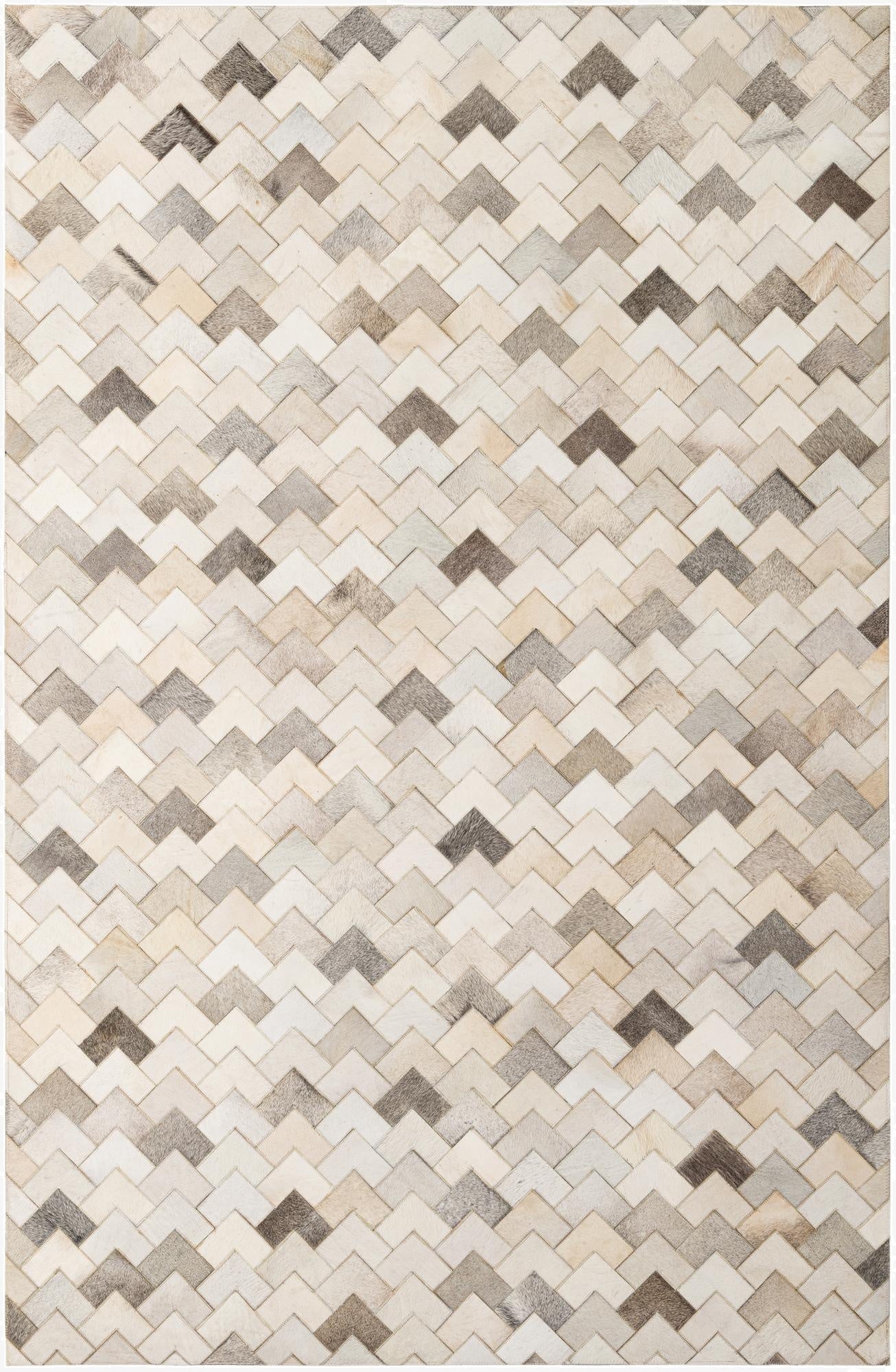 5' 2 x 7' 11 Cowhide - Patchwork Rug