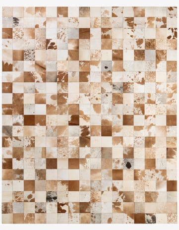 8' 1 x 9' 11 Cowhide - Patchwork Rug