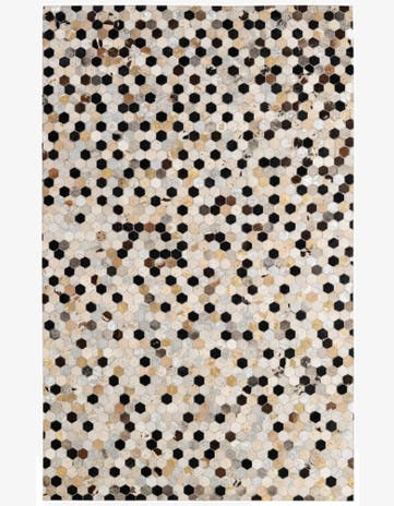 4' 11 x 7' 9 Cowhide - Patchwork Rug