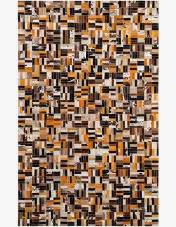 5' x 7' 11 Cowhide - Patchwork Rug