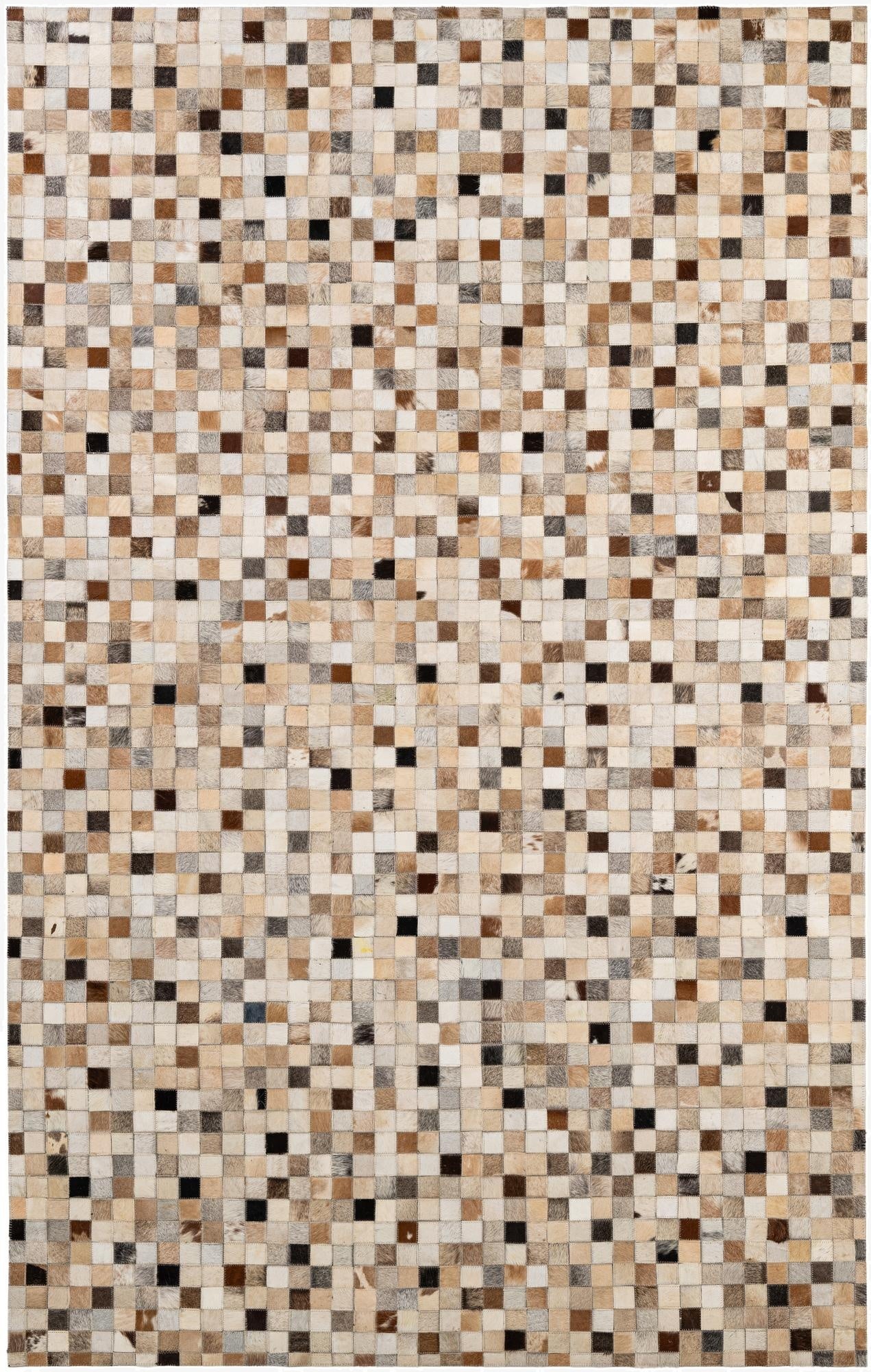 5' x 7' 11 Cowhide - Patchwork Rug
