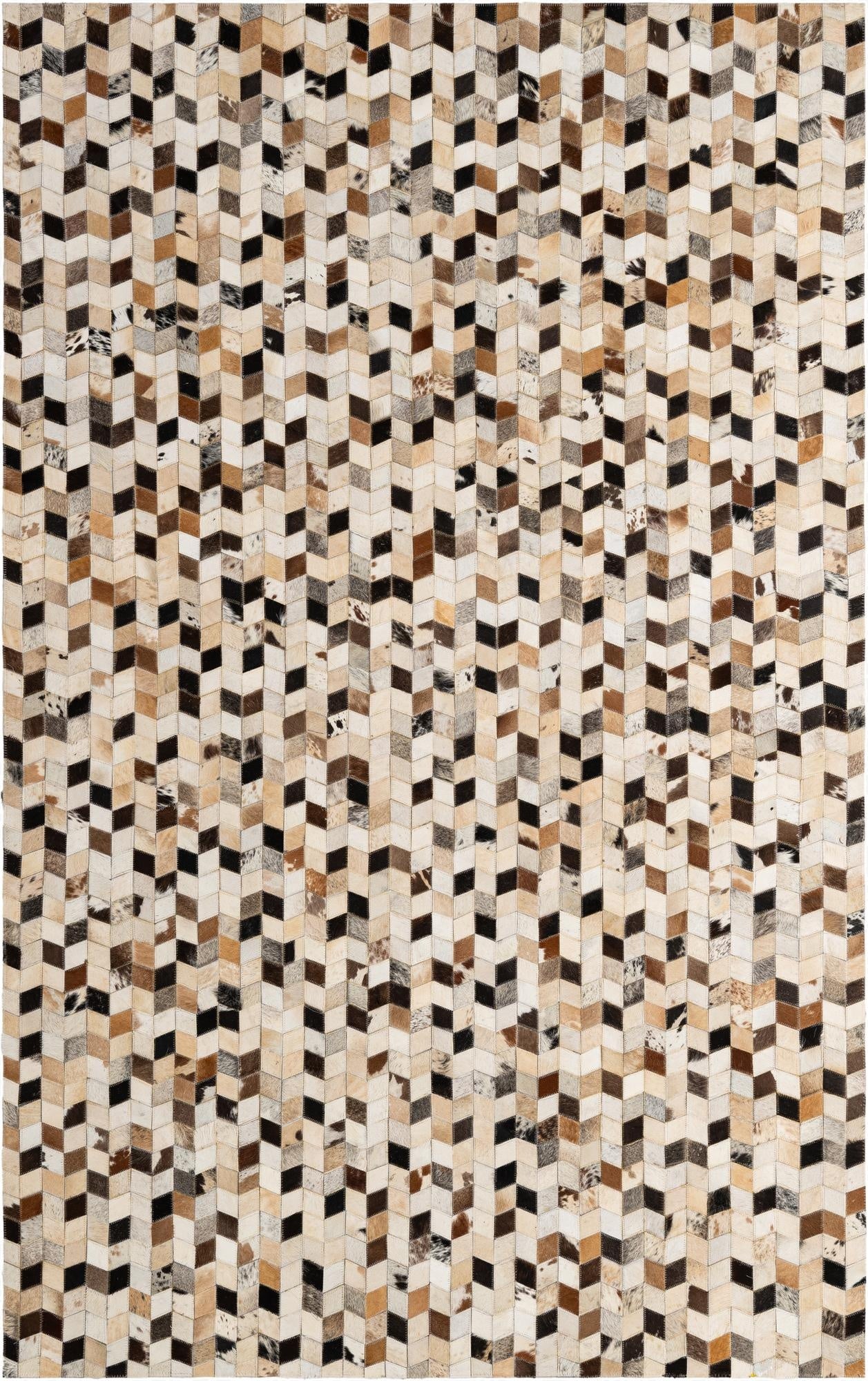 5' x 7' 11 Cowhide - Patchwork Rug