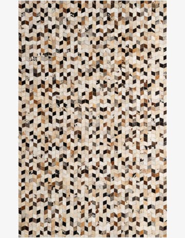 5' x 7' 11 Cowhide - Patchwork Rug