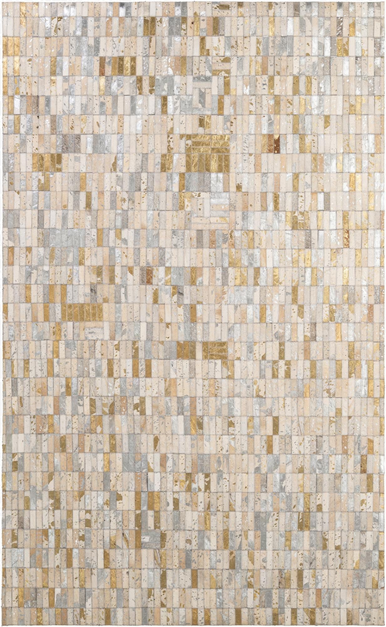 5' 1 x 8' 3 Cowhide - Patchwork Rug