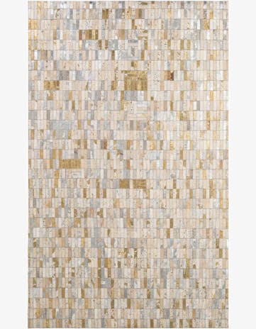 5' 1 x 8' 3 Cowhide - Patchwork Rug