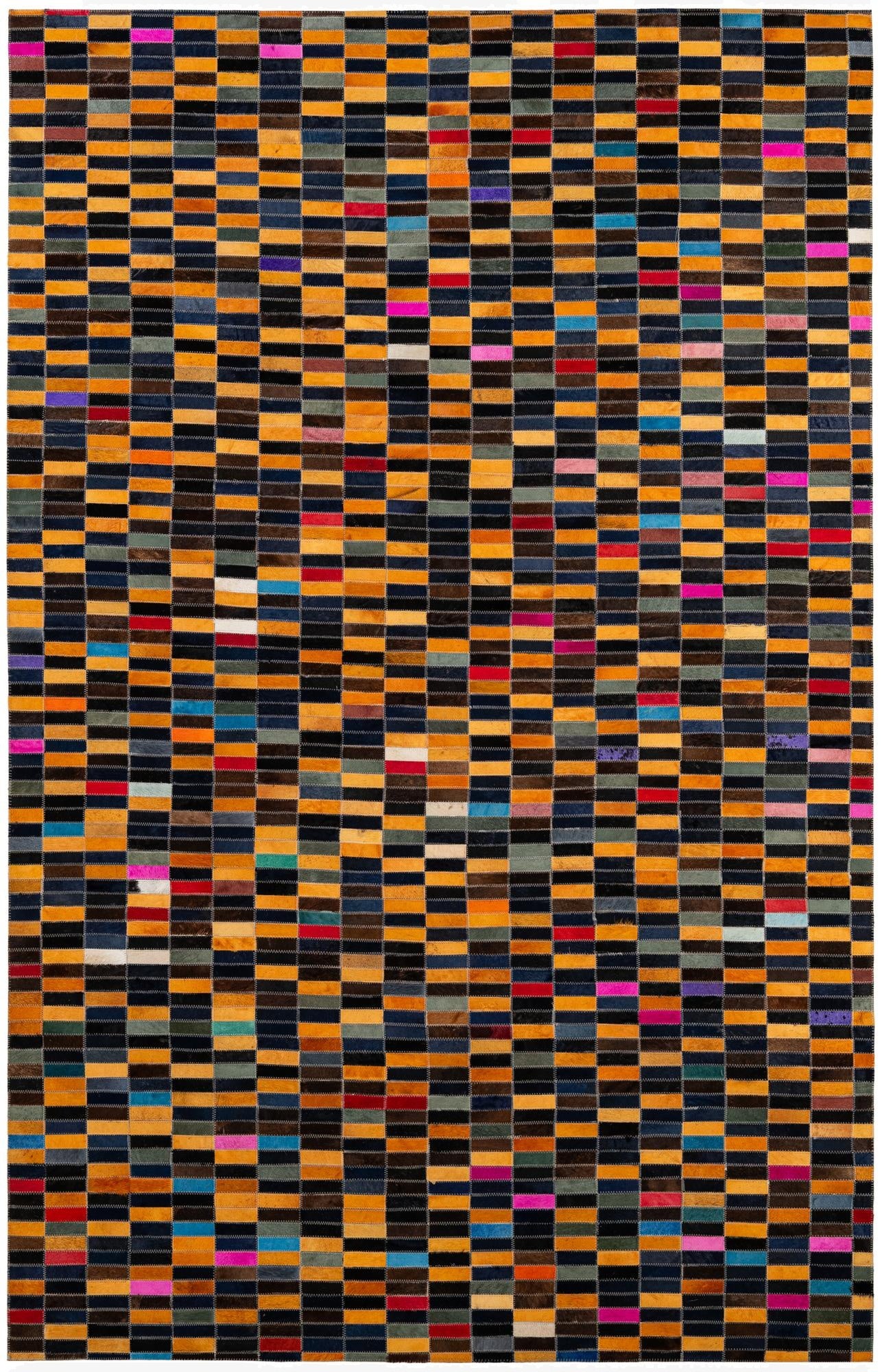 5' 1 x 7' 11 Cowhide - Patchwork Rug