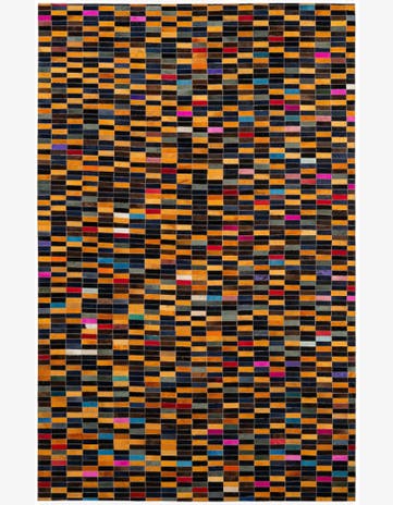 5' 1 x 7' 11 Cowhide - Patchwork Rug