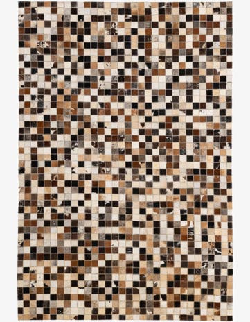 4' 1 x 6' 1 Cowhide - Patchwork Rug
