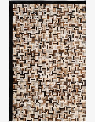 5' 2 x 7' 11 Cowhide - Patchwork Rug