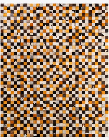 8' 1 x 10' Cowhide - Patchwork Rug