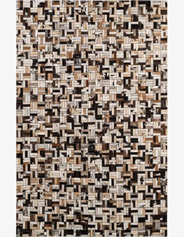 5' 2 x 8' 1 Cowhide - Patchwork Rug