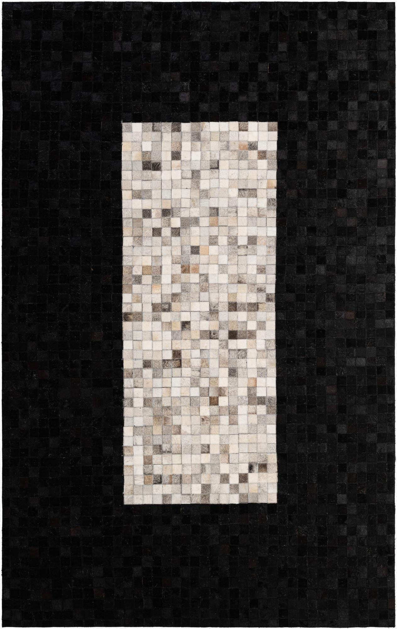5' 1 x 8' Cowhide - Patchwork Rug