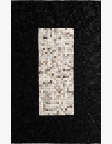 5' 1 x 8' Cowhide - Patchwork Rug