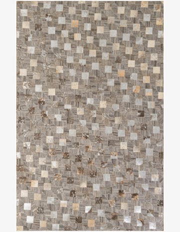 5' 2 x 7' 11 Cowhide - Patchwork Rug