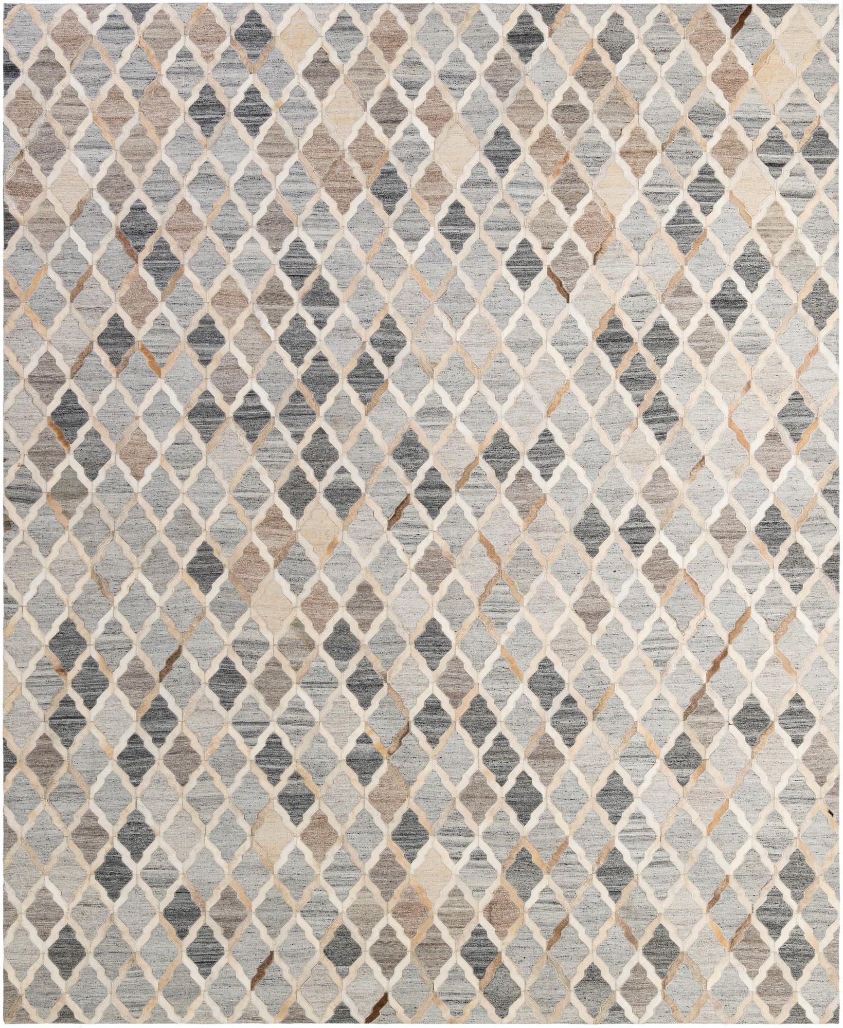 8' x 9' 10 Cowhide - Patchwork Rug