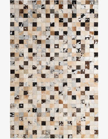 5' x 7' 11 Cowhide - Patchwork Rug