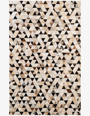 5' 2 x 8' Cowhide - Patchwork Rug